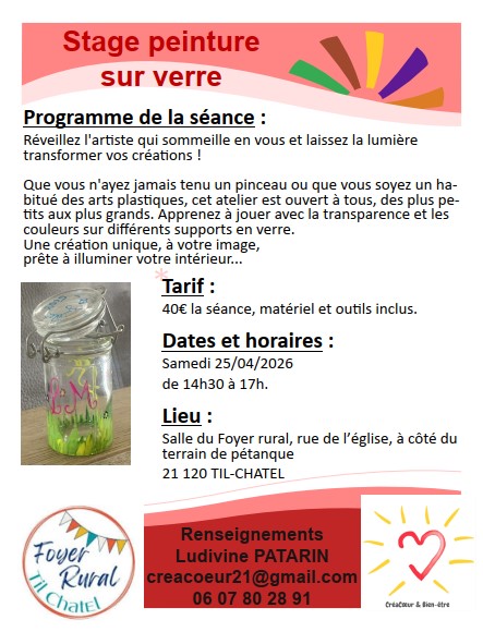 ATELIER CREATIF POUR TOUS !