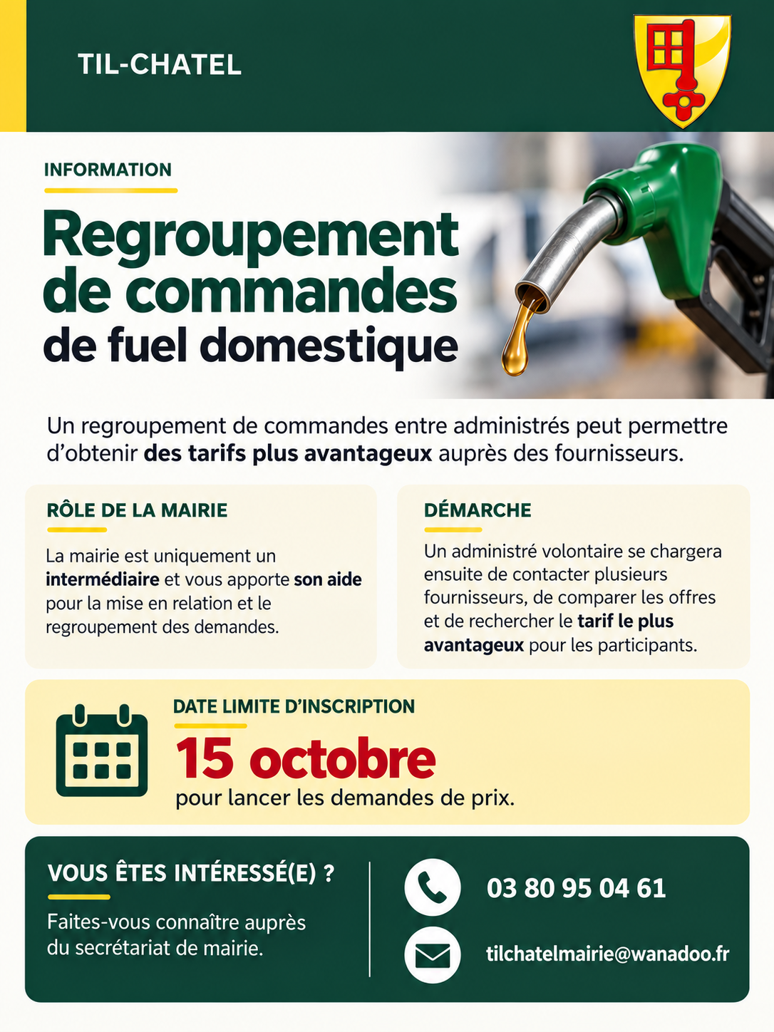 Commandes groupées fuel domestique